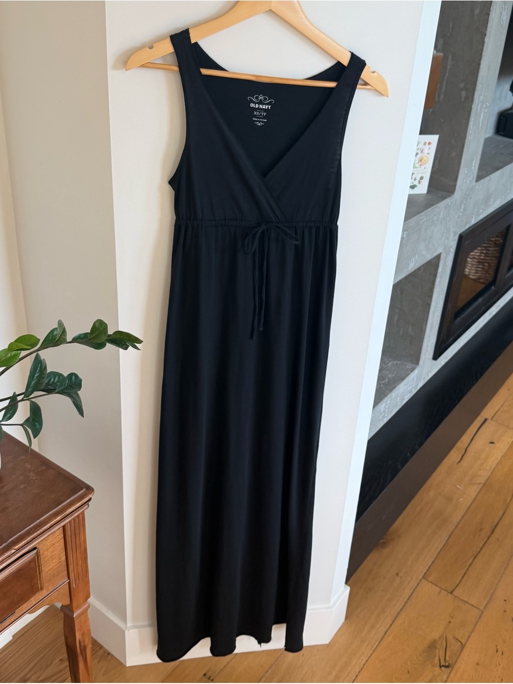 Black maxi dress, Old Navy